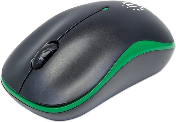 green wireless mouse